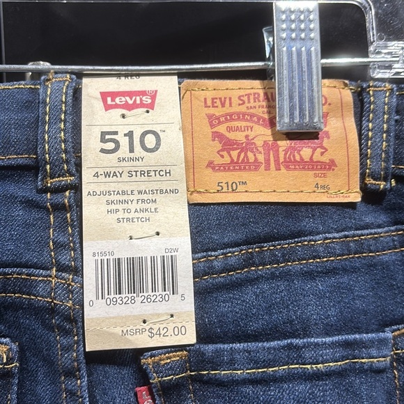 Levi’s 510 Skinny, 4-way stretch, adjustable waistband, dark blue - Picture 5 of 6